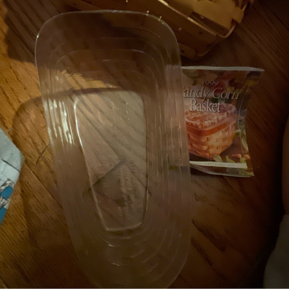 1999 Longaberger Candy Corn Basket w/ Liner & Brochure Halloween & Protector - Picture 10 of 10